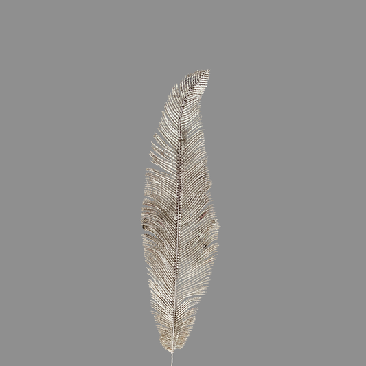 Hoja de pluma champagne